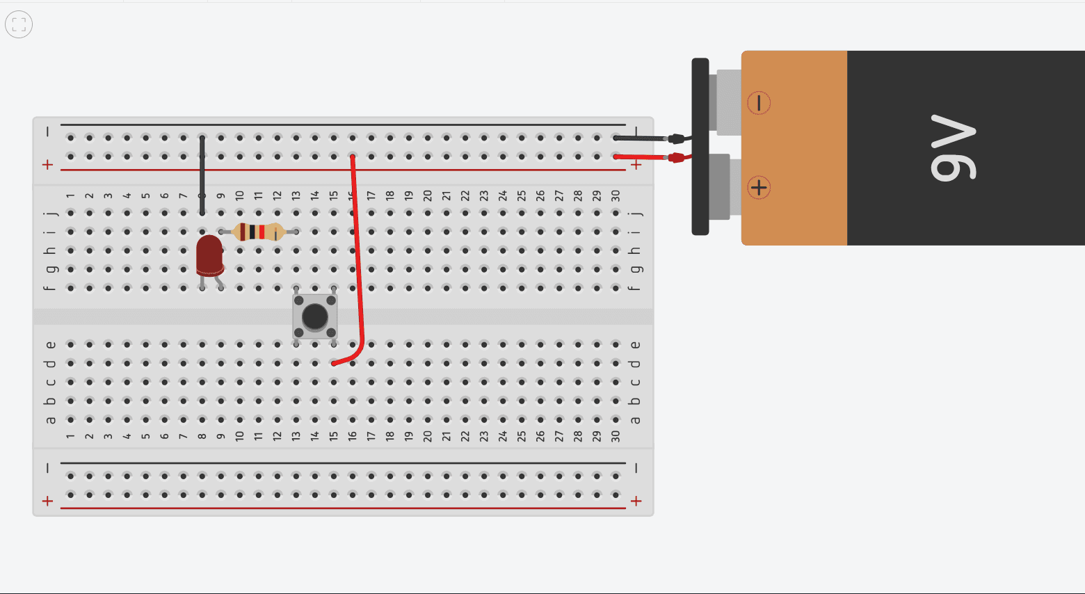 LED ON/OFF Using a Push Button
